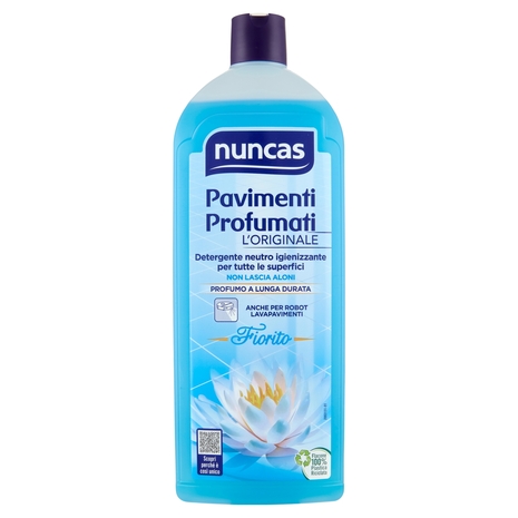nuncas Pavimenti Profumati Detergente neutro igienizzante per tutte le superfici Fiorito 1 l